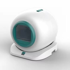 OEM Large Capacity 65L Automatic Smart Silver Ion Eco-friendly Stainless Steel Cat Litter Box Quadrate Shape Accessory