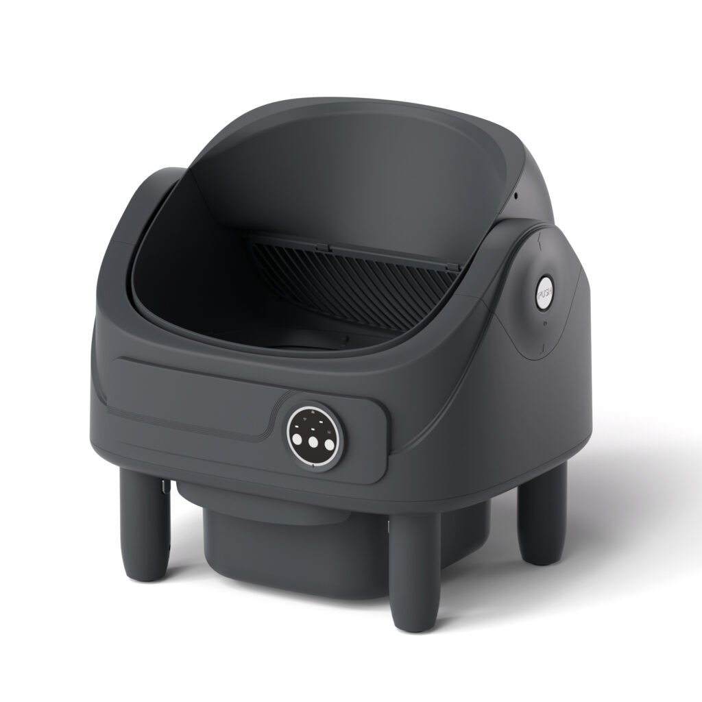 Smart Cat Litter Box Automatic Self Cleaning Cat Litter Tray with Low Entry Safety Design for Elder Cats and Multi Cat Families